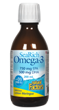 Natural Factors SeaRich Omega-3 with Vitamin D Lemon Meringue 200mL