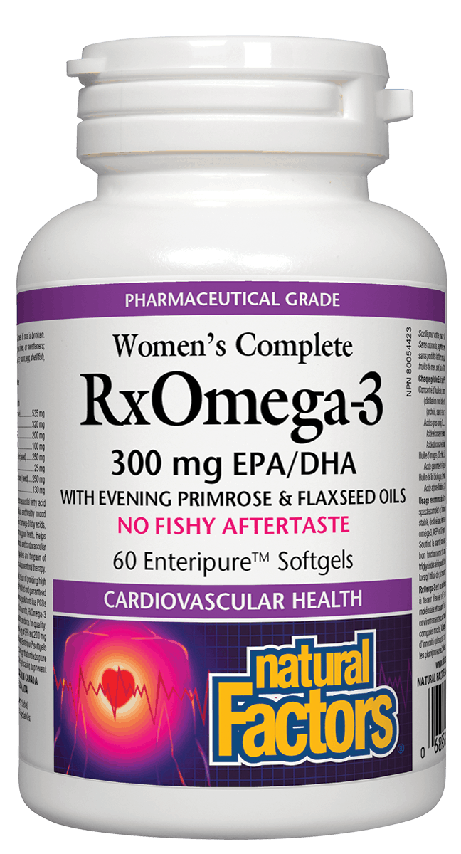 Natural Factors Women's Complete RxOmega-3 Factors 60 Softgels