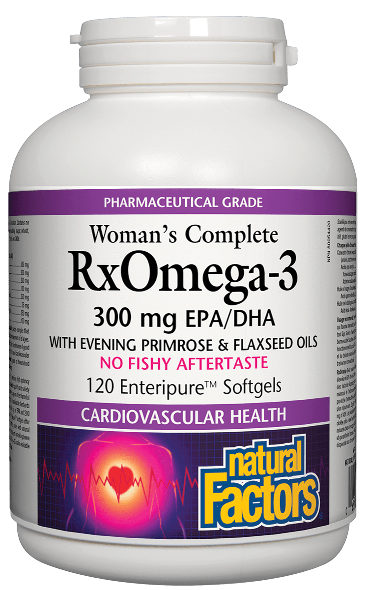 Natural Factors Women's Complete RxOmega-3 Factors 120 Softgels