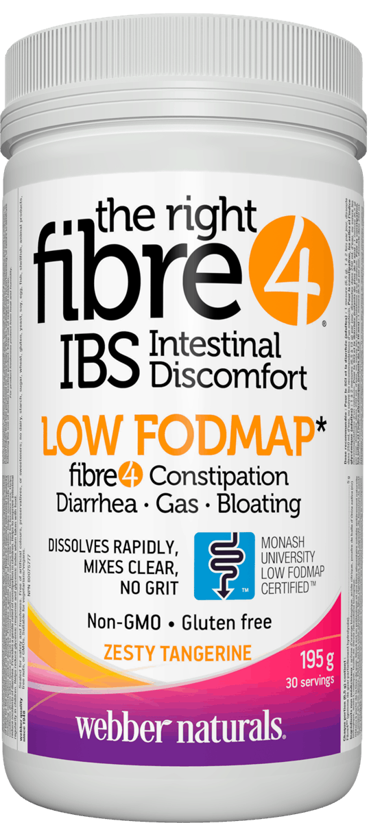 Webber Naturals fibre4 Complete Intestinal Comfort, Zesty Tangerine, 195g