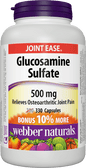 Webber Naturals Glucosamine  Sulfate 500mg, 330 Caps Bonus