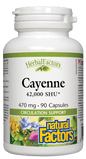 Natural Factors Cayenne 470mg 42,000SHU 90 Capsules