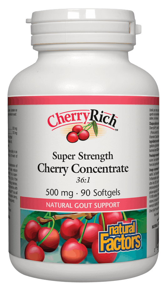 Natural Factors CherryRich 500mg 90 Softgels