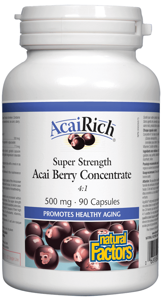 Natural Factors AcaiRich 500mg 90 Capsules