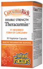 Natural Factors CurcuminRich Double Strength Theracurmin 30 V-Capsules