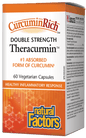 Natural Factors CurcuminRich Double Strength Theracurmin 60 V-Capsules