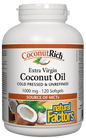 Natural Factors CoconutRich Extra Virgin Coconut Oil 120 Softgels