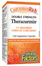 Natural Factors CurcuminRich Theracurmin Double Strength 120 V-Capsules