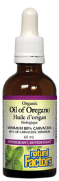 Natural Factors Organic Oil of Oregano 60mL