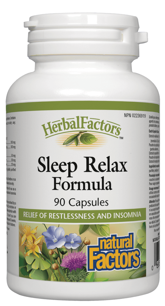 Natural Factors Sleep Relax 90 Capsules