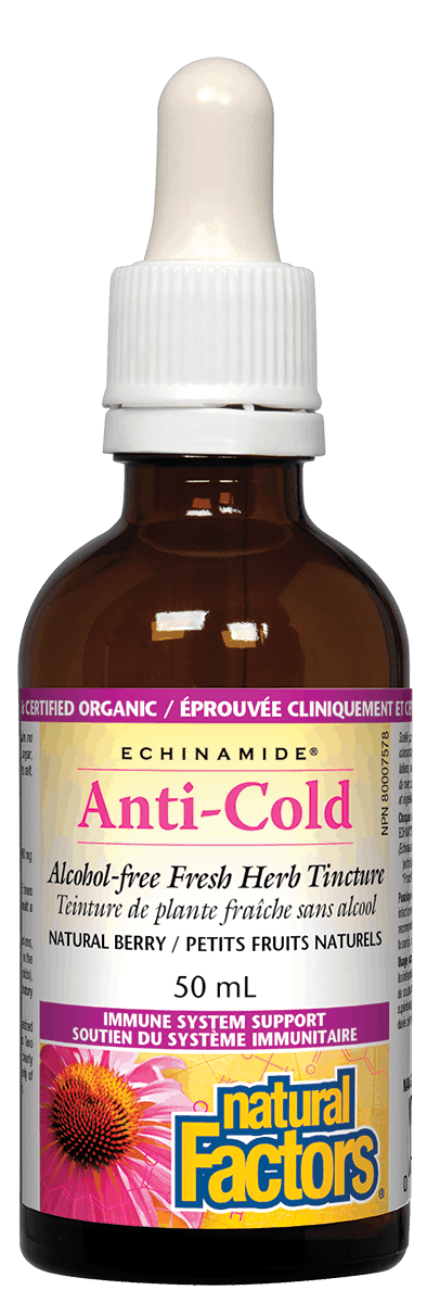 Natural Factors ECHINAMIDE & Trade; Extract - Natural Berry, Alcohol Free 50mL