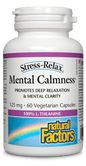 Natural Factors Mental Calmness 125mg Stress Relax 60 V-Capsules