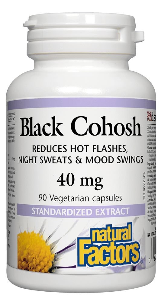 Natural Factors Black Cohosh 40mg 90 V-Capsules