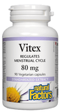 Natural Factors Vitex Standardized Extract 80mg 90 V-Capsules