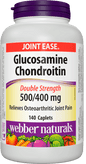 Webber Naturals Glucosamine & Chondroitin Sulfate 500/400 mg, 140 caplets