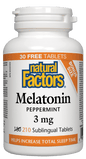 Natural Factors Melatonin 3mg Bonus 210 Sublingual Tablets