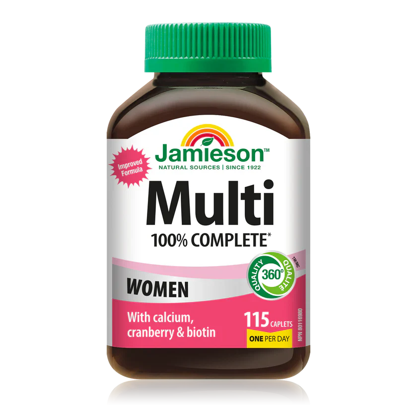 Jamieson 100% Complete Multivitamin for Women  115 caplets