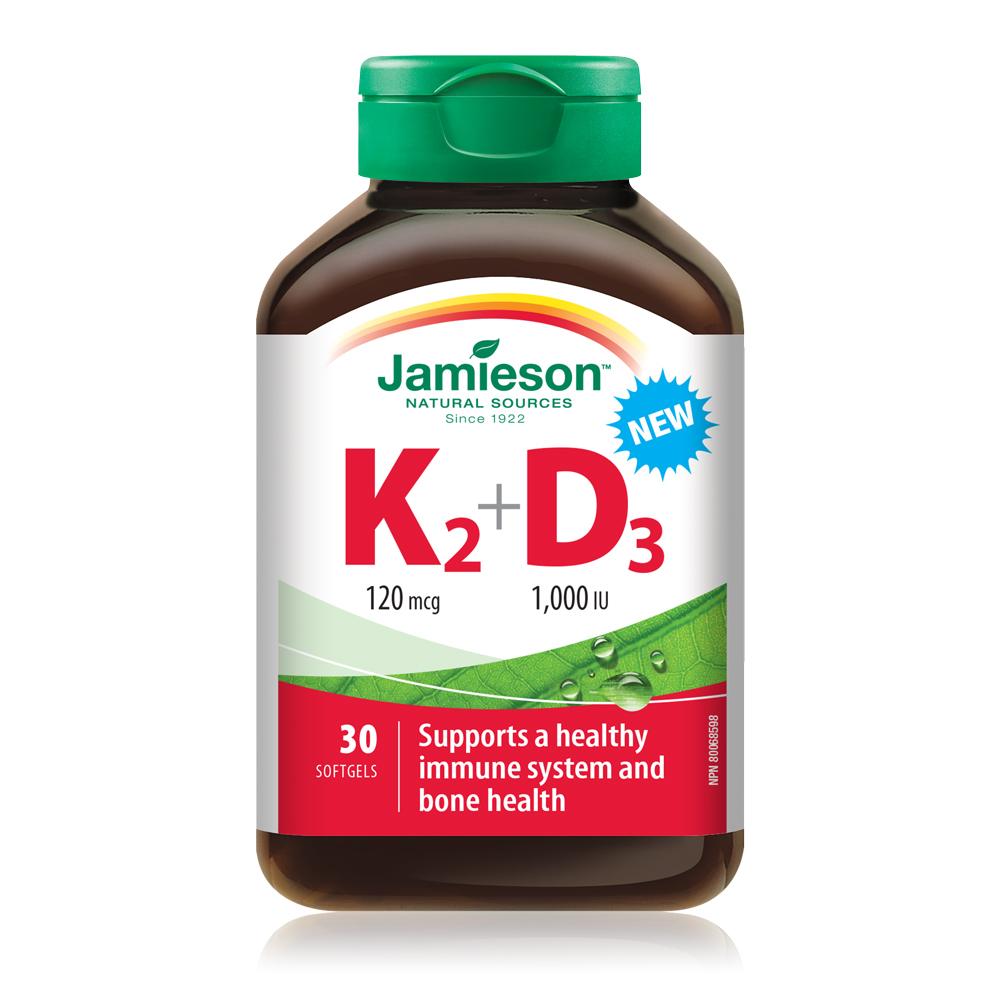 Jamieson Vitamin K2 & Vitamin D3 30 softgels