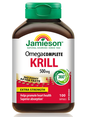 Jamieson Omega Complete Extra Strength Super Krill 500 mg, 100 softgels