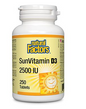 Natural Factors SunVitamin D3 2500IU 250 Tablets