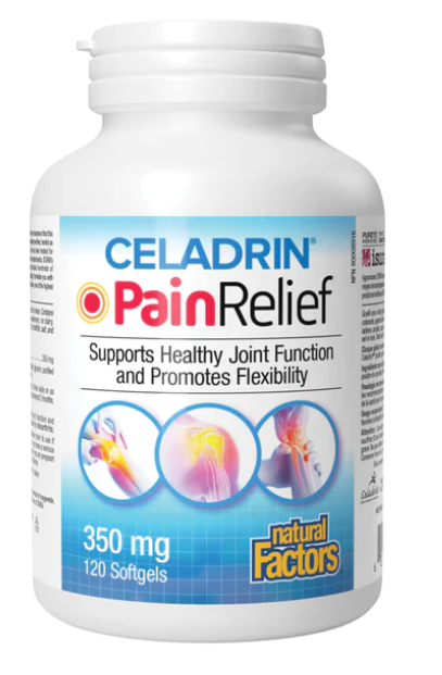 Natural Factors Celadrin 350mg PainRelief 120 Softgels