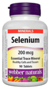 Webber Naturals Selenium 200mcg, 90 Tablets