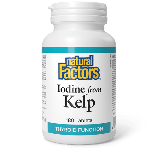 Natural Factors Iodine from Kelp 180 Tablets