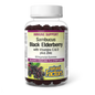 Natural Factors Sambucus Black Elderberry with Vitamins C & D plus Zinc, 60 Vegetarian Gummies