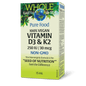Natural Factors Whole Earth & Sea 100% Vegan Vitamin D3 & K2 15mL