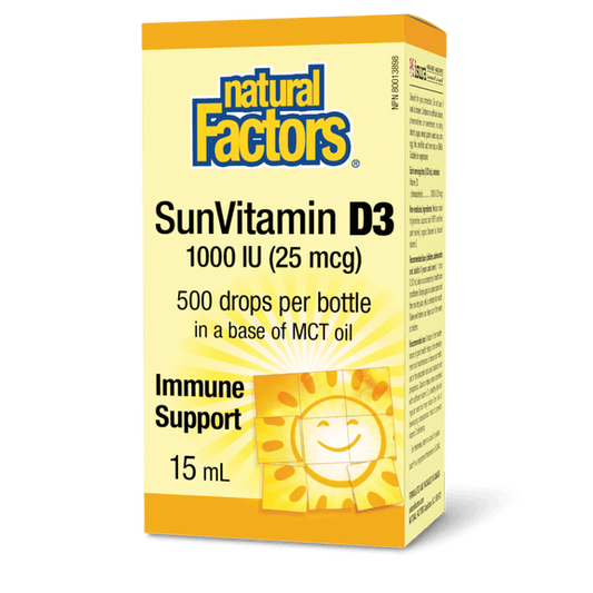 Natural Factors SunVitamin D3 Drops 1000IU
