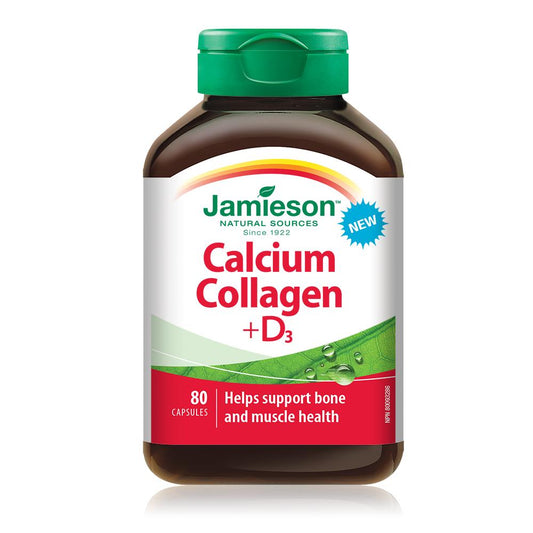Jamieson Calcium Collagen + D3 80 capsules