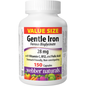 Webber Naturals Gentle Iron with Vitamin C, B12, and Folic Acid (Value Size), 150 Capsules