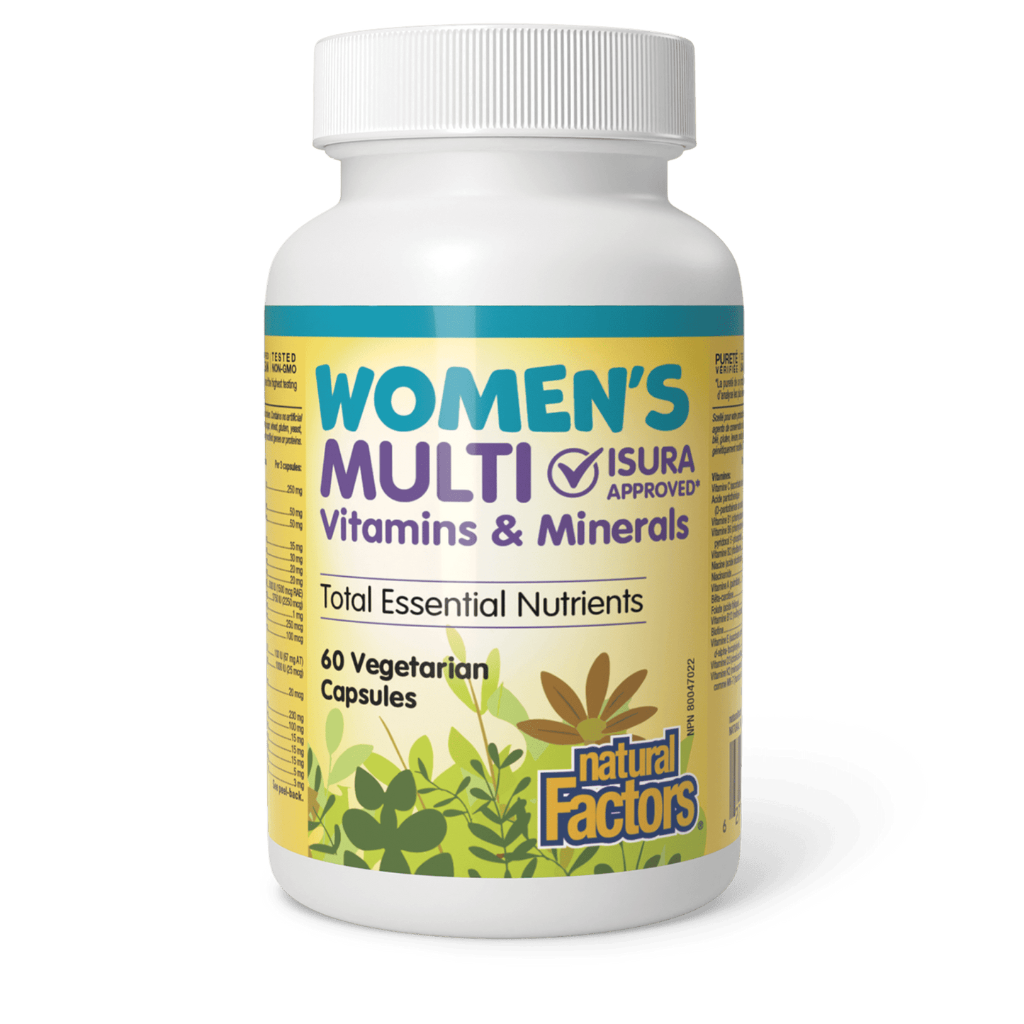 Natural Factors Women's Multi Vitamins & Minerals 60 V-Capsules