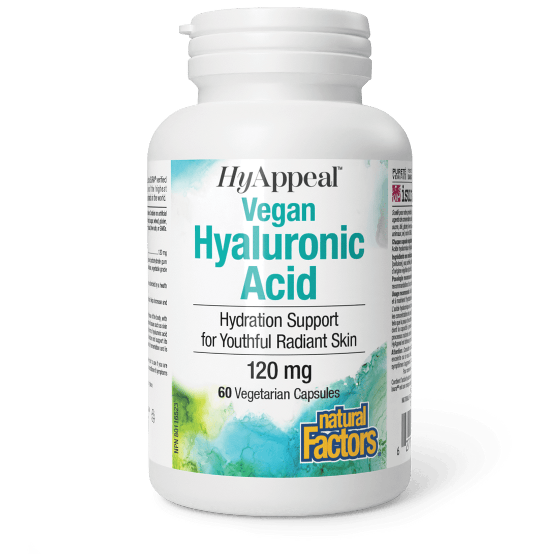 Natural Factors HyAppeal Vegan Hyaluronic Acid 60 V-Capsules