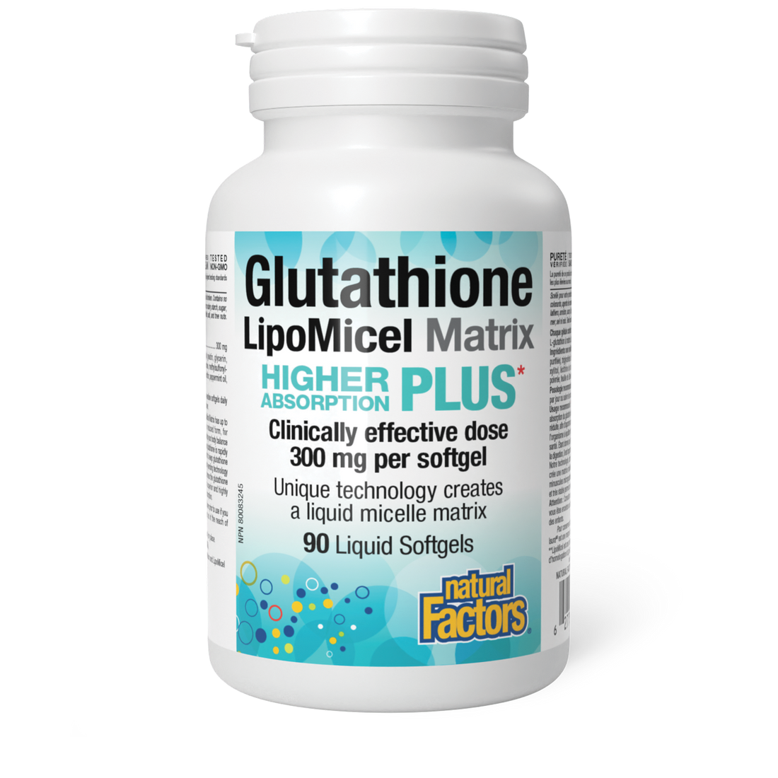 Natural Factors Glutathione LipoMicel Matrix 90 liquid Softgels