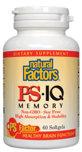 Natural Factors PS繚IQ Memory , nonGMO, 60 softgels