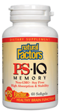 Natural Factors PS繚IQ Memory , nonGMO, 60 softgels
