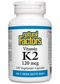 Natural Factors Vitamin K2 120mcg 120 V-Capsules