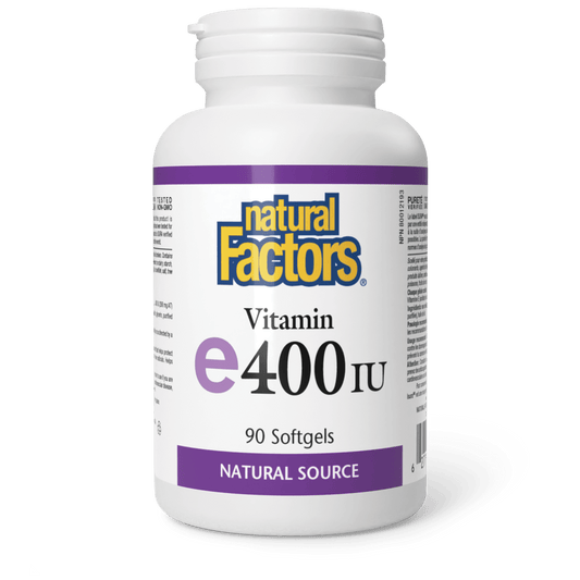 Natural Factors Vitamin E 400IU 90 Softgels