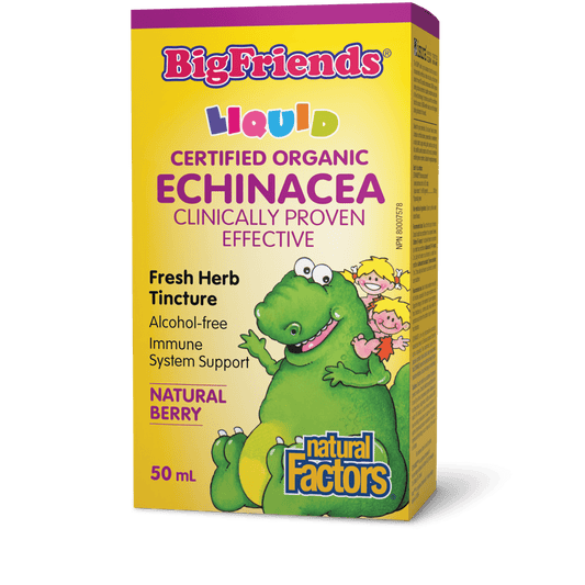 Natural Factors Echinacea Alcohol-Free Fresh Herb Tincture for Kids 50mL
