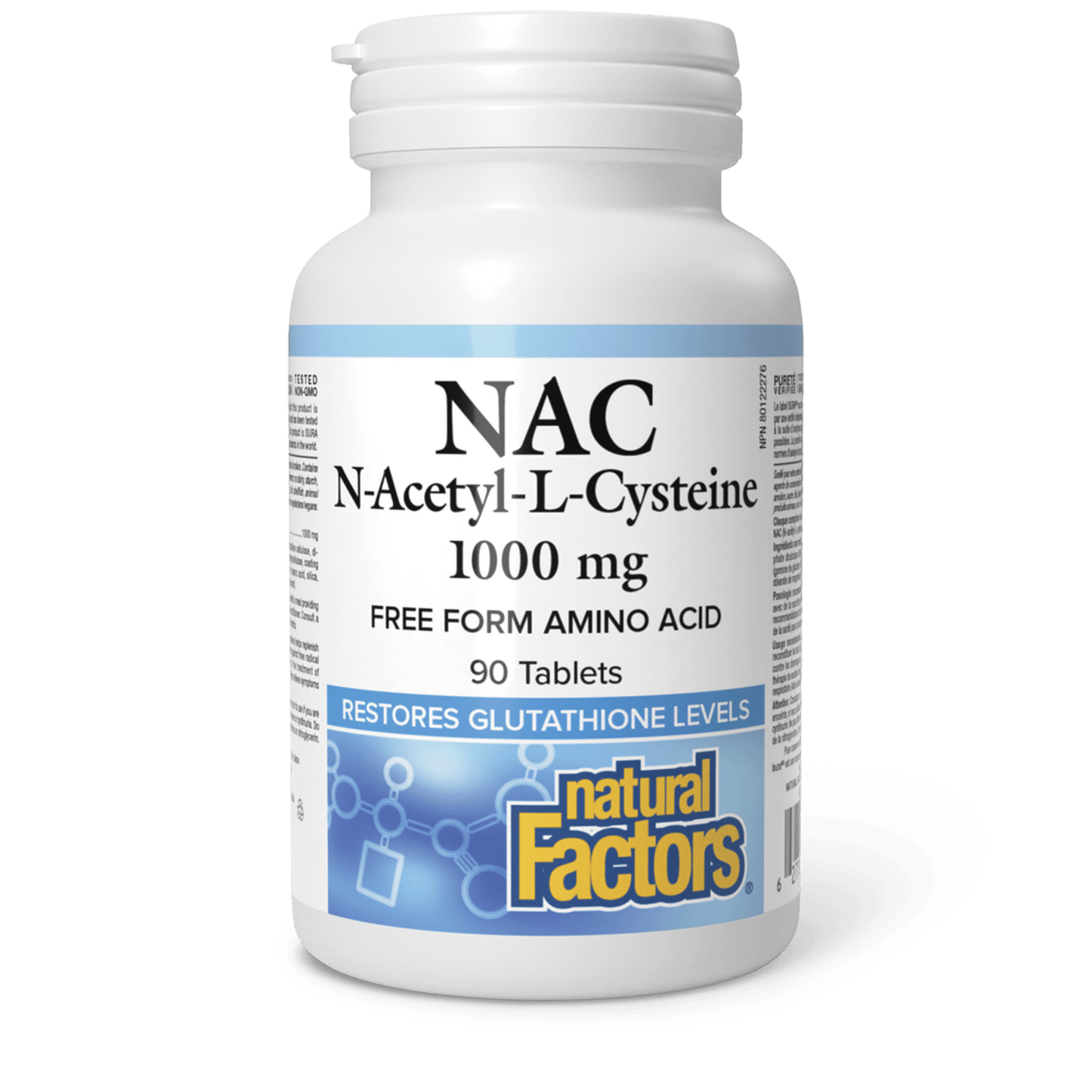 Natural Factors N-Acetyl-L-Cysteine Amino Acid 1000mg 90 Tablets