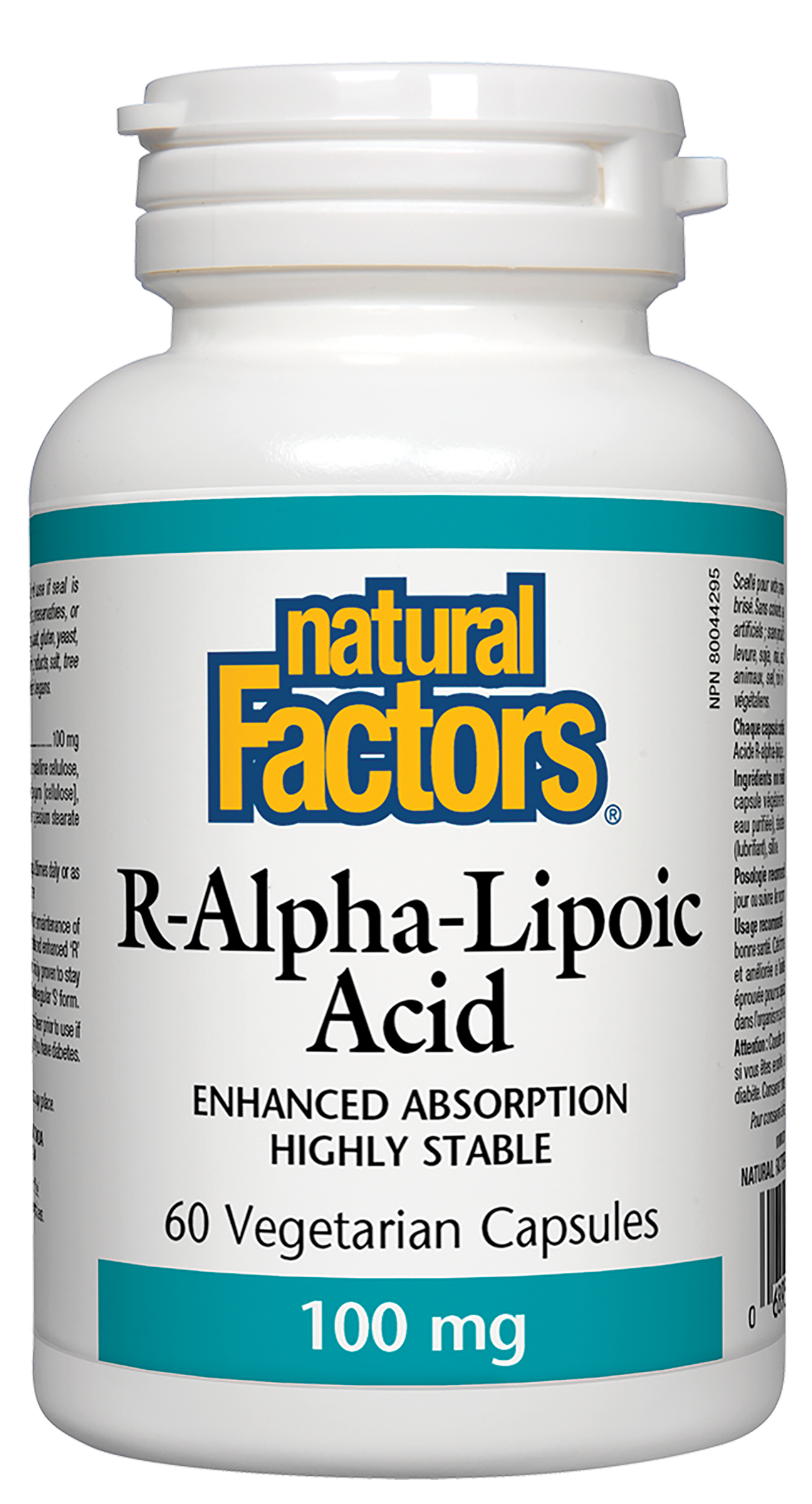 Natural Factors R-Alpha-Lipoic Acid 100mg 60 Capsules