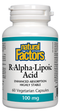 Natural Factors R-Alpha-Lipoic Acid 100mg 60 Capsules