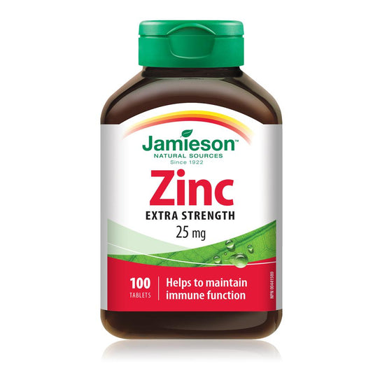 Jamieson Zinc 25 mg, 100 tabs
