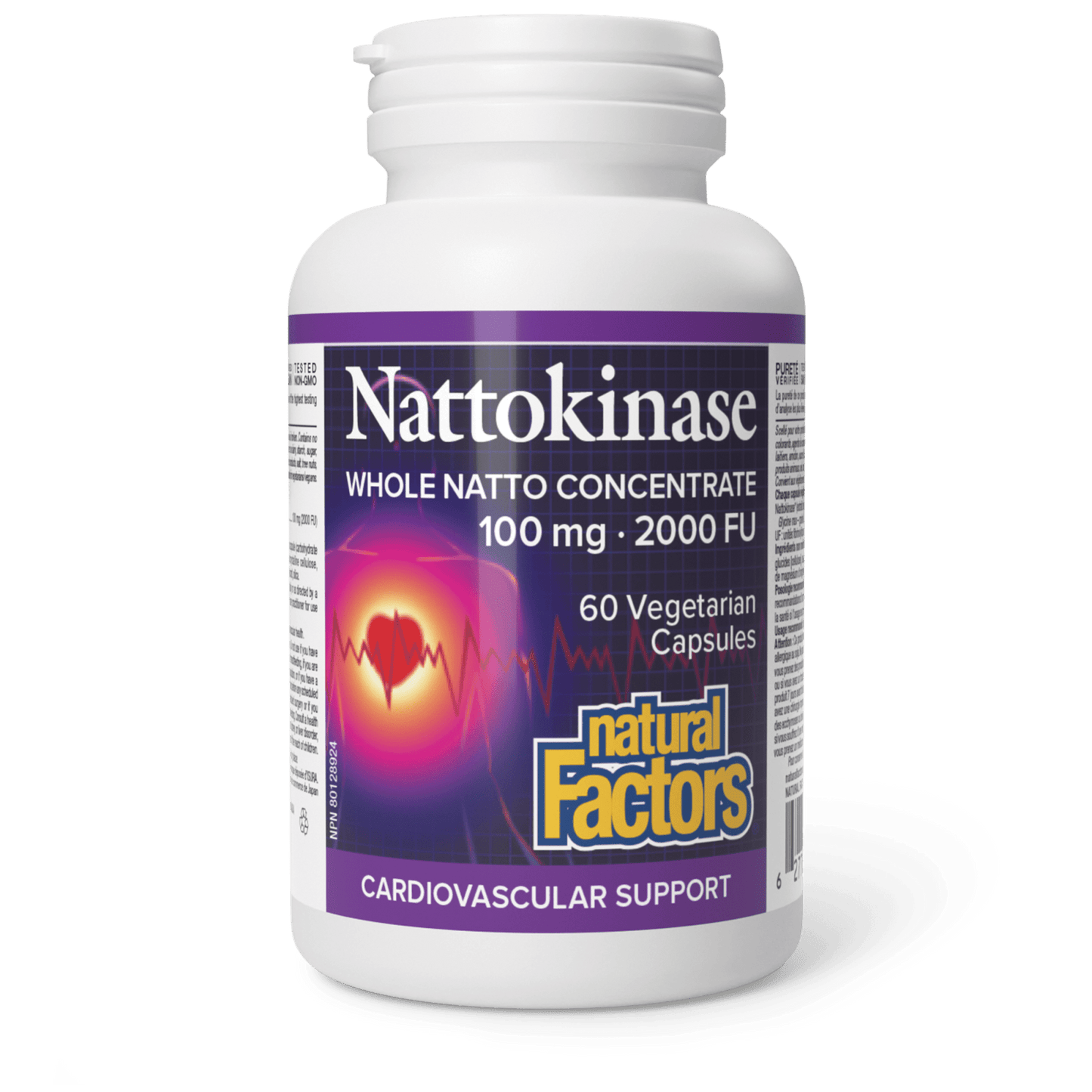 Natural Factors Nattokinase 100mg 60 V-Capsules