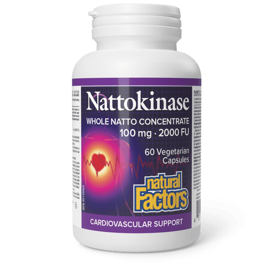 Natural Factors Nattokinase 100mg 60 V-Capsules