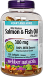 Webber Naturals Wild Alaskan Salmon & Fish Oil 300 mg EPA/DHA 繚 300 mg EPA/DHA, 220 softgels