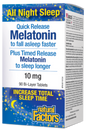 Natural Factors Melatonin 10mg Quick Release Plus Timed Release Bi-Layer 90 Bi-Layer Tablets